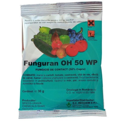 spiess urania chemicals fungicid funguran oh 50 wp 30 g - 1