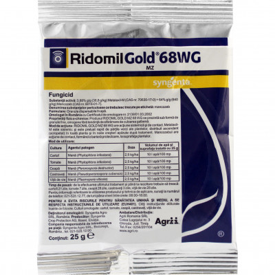 syngenta fungicid ridomil gold mz 68 wg 25 g - 1