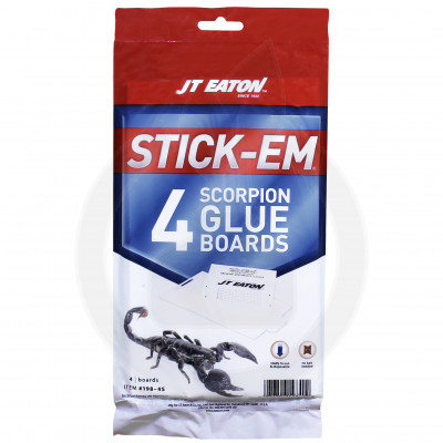 jt eaton adhesive plate stick em scorpion glue trap 4 p - 3