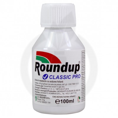 monsanto erbicid total roundup classic pro 100 ml - 1