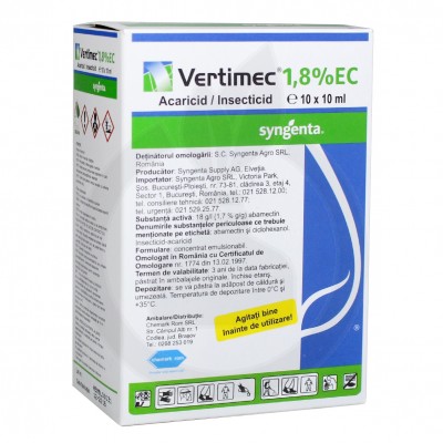 syngenta acaricid vertimec 1.8 ec 10 ml - 1
