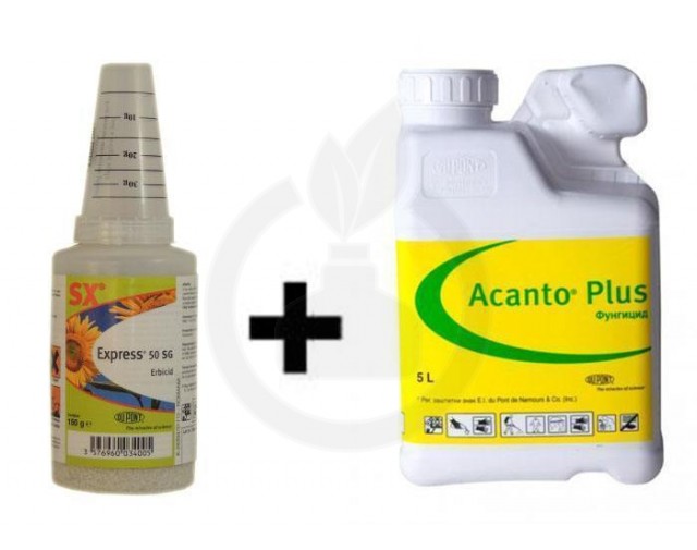 Express 50 SG 0.75 KG + Fungicid Acanto Plus 15 Litri, pachet pentru 25 HA
