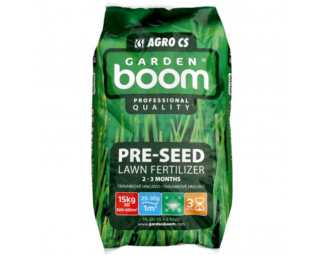 Ingrasamant gazon Garden Boom Pre Seed 15-20-10+3MgO, 15 kg