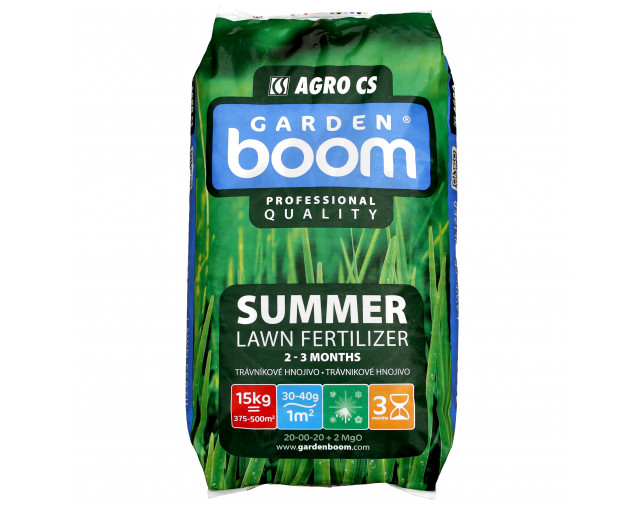 Ingrasamant gazon Garden Boom Summer 20-00-20+2MgO, 15 kg