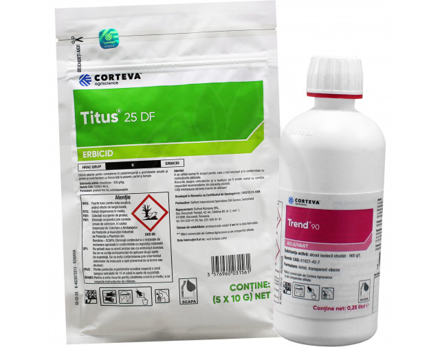Pachet Titus 25 DF, 50 g + Trend 90, 250 ml