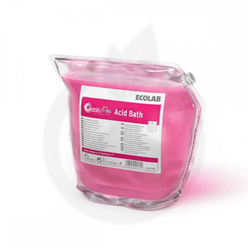 ecolab detergent oasis pro acid bath 2 l - 1