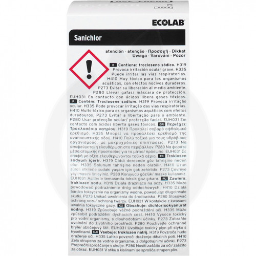 ecolab disinfectant sanichlor 160 tablets - 3