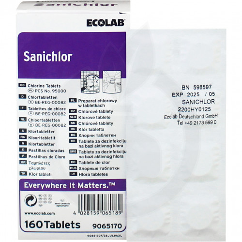ecolab disinfectant sanichlor 160 tablets - 5