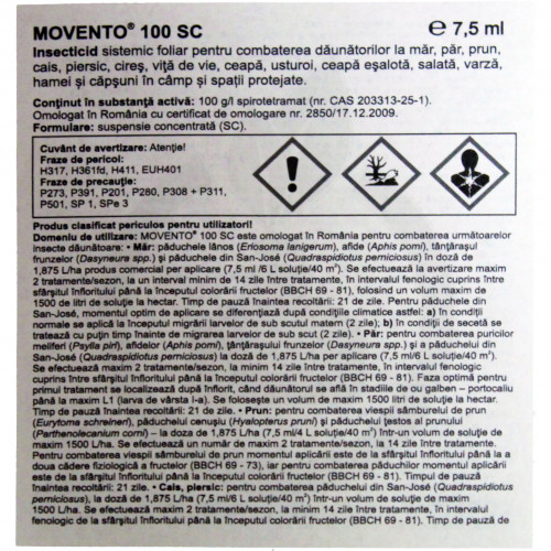 bayer insecticid agro movento 100 sc 1 litru - 3