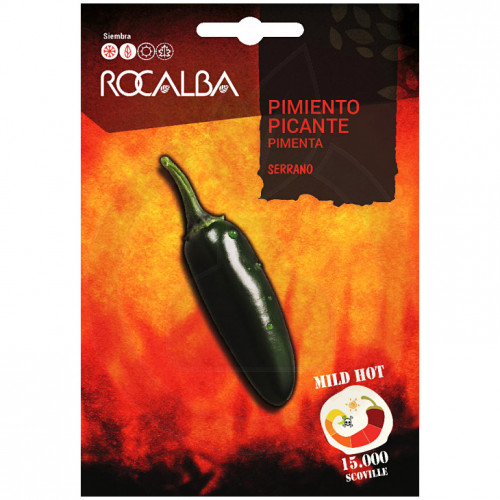 rocalba seed hot pepper serrano 0 5 g - 1