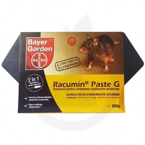 bayer rodenticid racumin paste g 800 g statie - 3