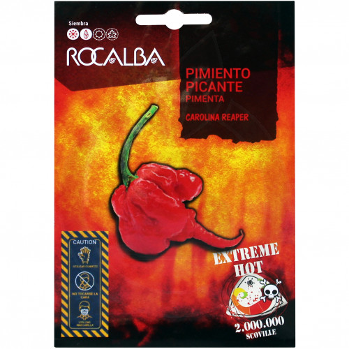rocalba seed hot pepper carolina reaper 8 seeds - 3