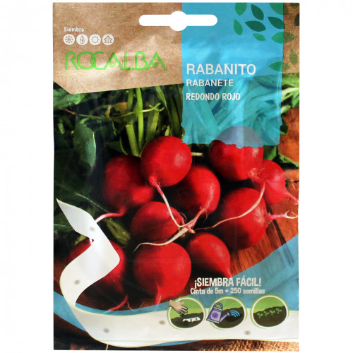 rocalba seed radish redondo rojo 250 seminte - 3
