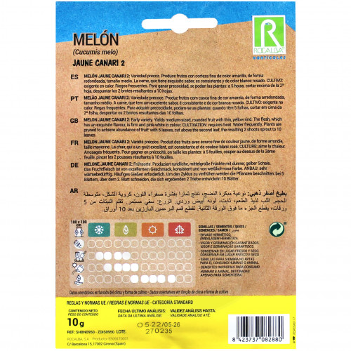 rocalba seed melon jaune canari 2 10 g - 7