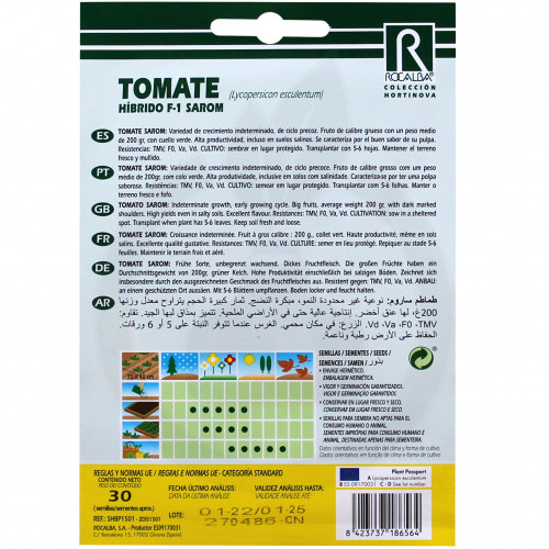 rocalba seed tomatoes sarom 30 seeds - 4