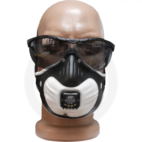 jsp valve half mask 3x ffp2v filterspec smoke protection kit - 1