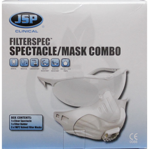 jsp valve half mask 3x ffp2v filterspec protection kit - 8