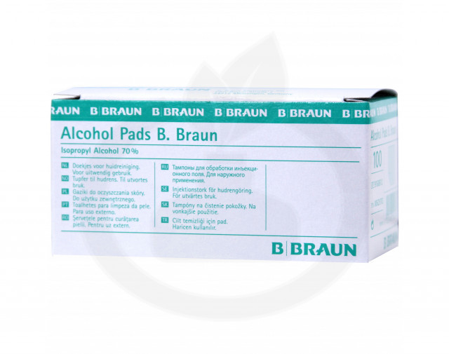 b.braun dezinfectant alcohol pads 100 buc - 2