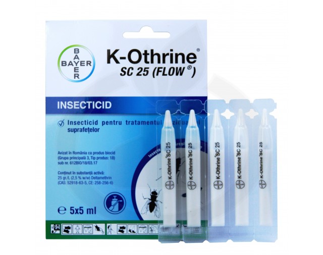 bayer insecticid k othrine sc 25 5 ml 5 buc - 1