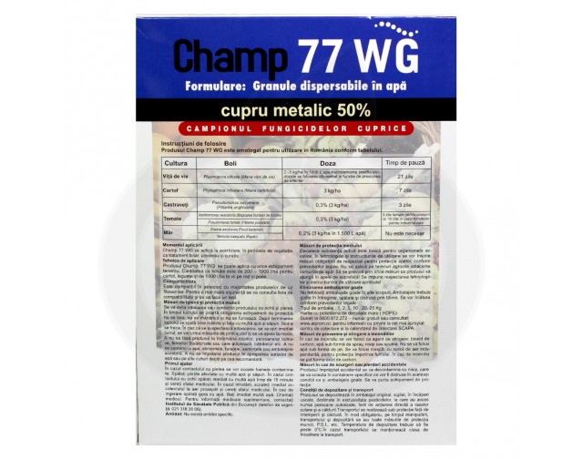 nufarm fungicid champ 77 wg 1 kg - 2