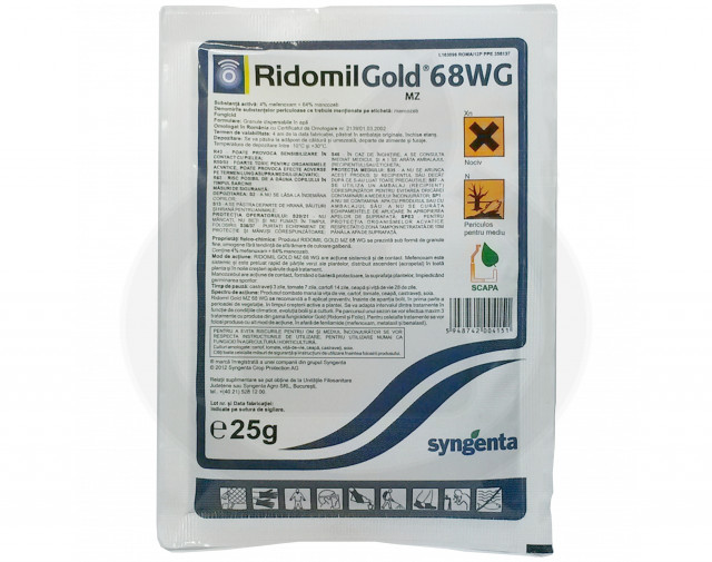 syngenta fungicid ridomil gold mz 68 wg 25 g - 1