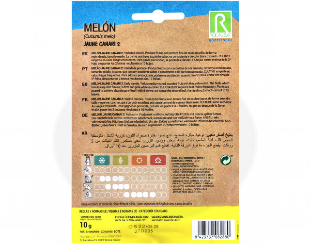 rocalba seed melon jaune canari 2 10 g - 5