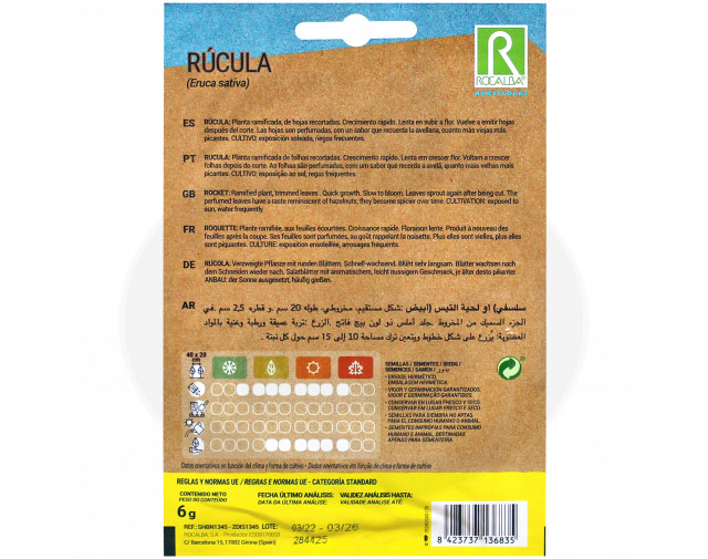 rocalba seed arugula 6 g - 5