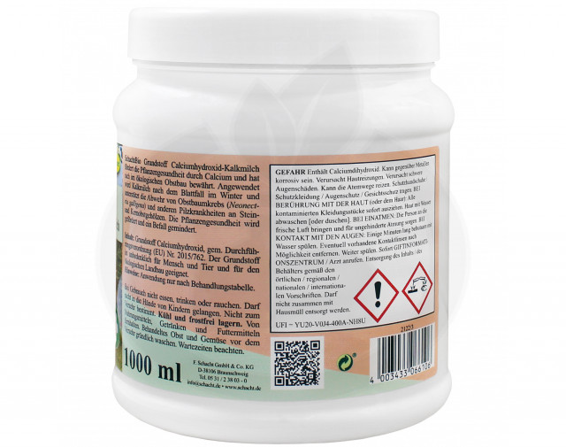schacht fertilizer fruit trees bark protection kalkmilch 1 kg - 3