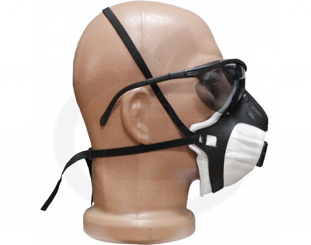 jsp valve half mask 3x ffp2v filterspect smoke protection kit - 4