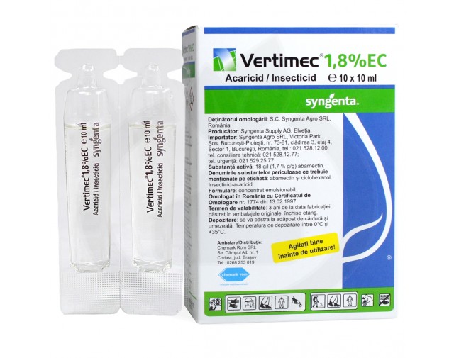 syngenta acaricid vertimec 1.8 ec 10 ml - 2