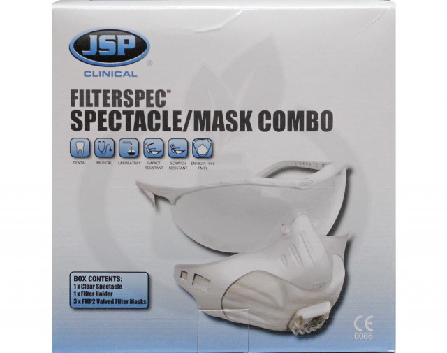 jsp valve half mask 3x ffp2v filterspect protection kit - 8